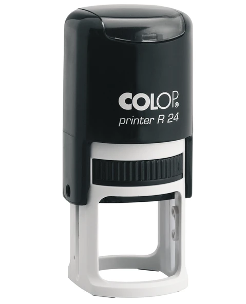 COLOP R24 YUVARLAK SİYAH KASA KURU KEÇE - 24MM ürün görseli 1