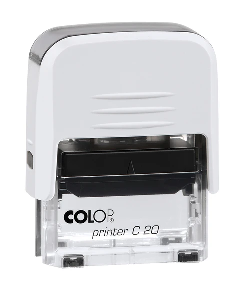 COLOP PRINTER C20 BEYAZ KASA SİYAH KEÇE - 14X38MM ürün görseli 1