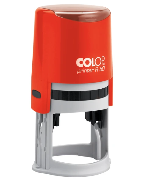 COLOP R50 YUVARLAK KIRMIZI KASA SİYAH KEÇE - 50MM ürün görseli 1