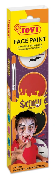 JOVI 174SC KREM YÜZ BOYASI KORKU DÜNYASI 8ML X 3 RENK ürün görseli 1