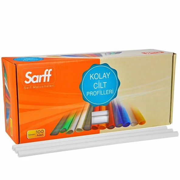 SARFF 10MM BEYAZ OVAL SIRTLIK - 100ADET ürün görseli 1