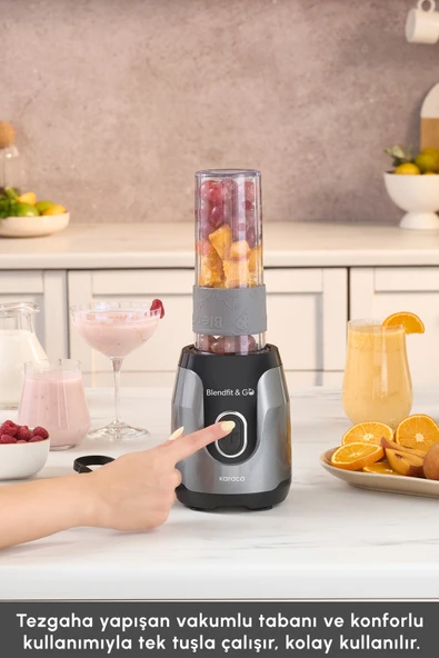 Karaca Blendfit Go Smoothie Blender Antrasit - Resim 8