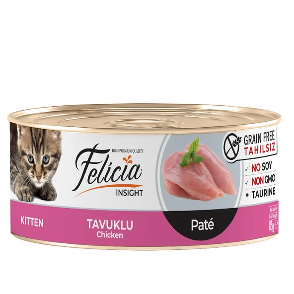 Felicia Tahılsız Tavuklu Kıyılmış Yavru Kedi Konservesi 85 Gr ürün görseli 1