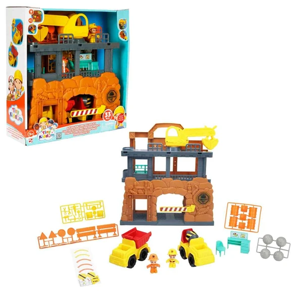 Tiny Kiddom Sesli ve Işıklı Tiny Kiddom İnşaat Sahası Oyun Seti 33 Parça ürün görseli 1