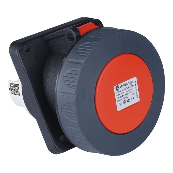 TP Electric 3137-309-1699 Vidalı Bağlantı IP67 4x125A Eğik Makine Prizi ürün görseli 1