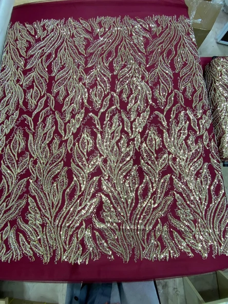 DT 1016.01 BORDO-GOLD - Resim 2
