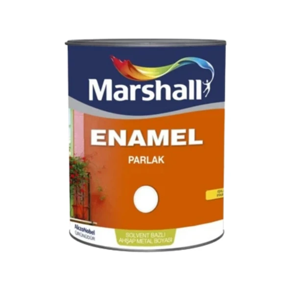 MARSHALL ENAMEL SENTETİK YAĞLI BOYA 2,5 LT SİYAH ürün görseli 1
