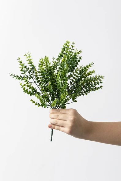 Yapay Okaliptus Demeti Yeşil 35 Cm 7 Dal (Uv) ürün görseli 1