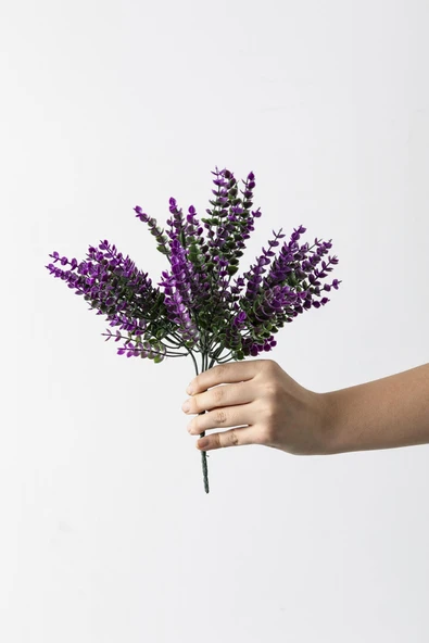 Yapay Okaliptus Demeti Mor 35 Cm 7 Dal ürün görseli 1