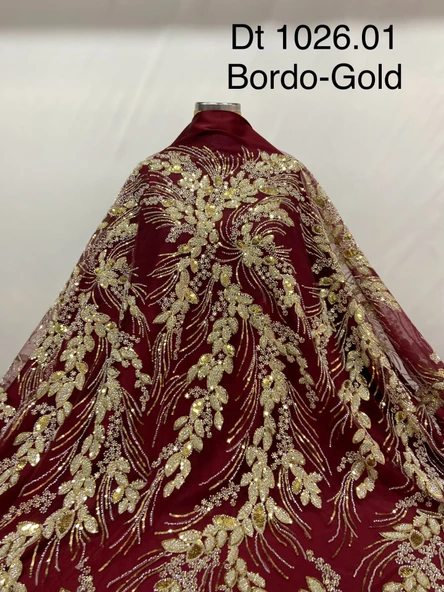 DT 1026.01 BORDO-GOLD ürün görseli 1