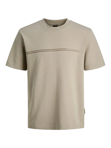 JACK JONES Erkek Kabartma Yazı Desenli Tişört 12289936 ürün görseli 1