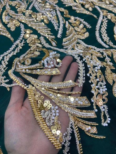 DT 1001.01 YESIL-GOLD - Resim 3