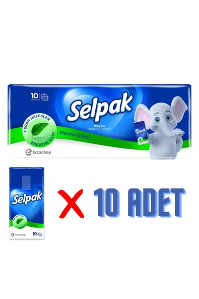 Mendil 10 Lu Paket - Mentollü ürün görseli 1