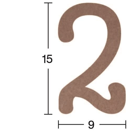 Rakam  Ahşap Obje 18mm - 2 ürün görseli 1