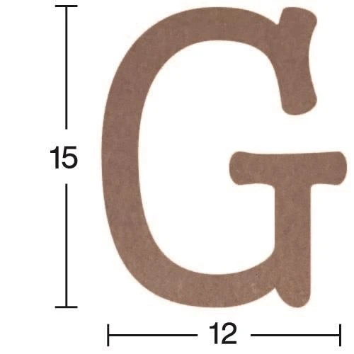 Harf Ahşap Obje 18mm - G ürün görseli 1