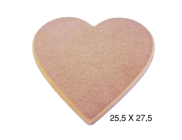 Ahşap Kalpli Pano 27,5x25,5cm PA218 ürün görseli 1