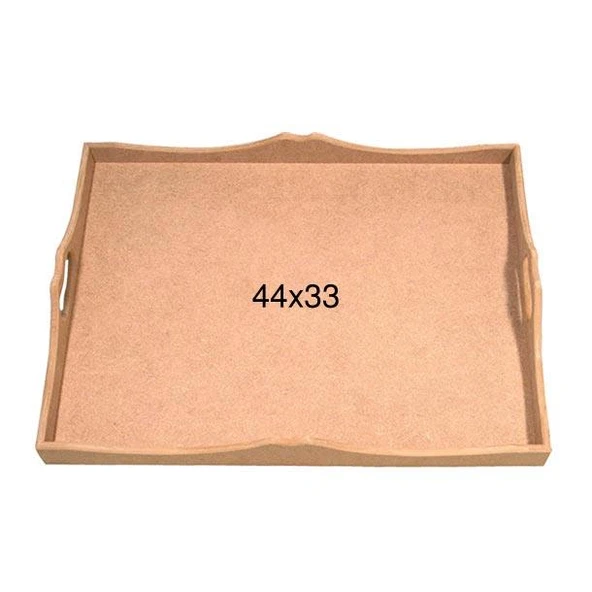 Ahşap Kulplu Tepsi 44x33cm T721 ürün görseli 1