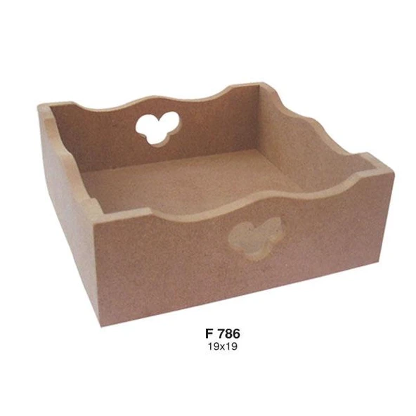 Ahşap Peçetelik 19x19cm F786 ürün görseli 1