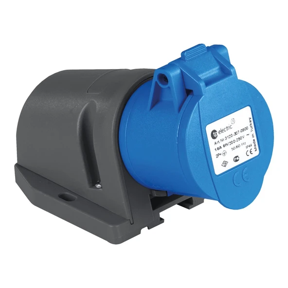 TP Electric 3120-307-0900 Vidalı Bağlantı IP44 3x16A CEE Norm Duvar Prizi ürün görseli 1