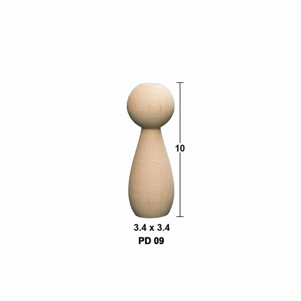 Boyanabilir Peg Doll  PD09 ürün görseli 1