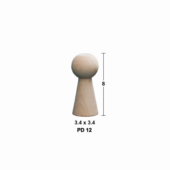 Boyanabilir Peg Doll  PD12 ürün görseli 1