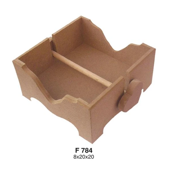 Ahşap Peçetelik 20x20cm F784 ürün görseli 1