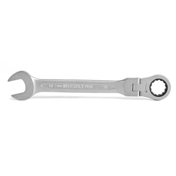 İzeltaş 0345020017 Mafsallı Cırcır Kombine Anahtar 17 mm ürün görseli 1