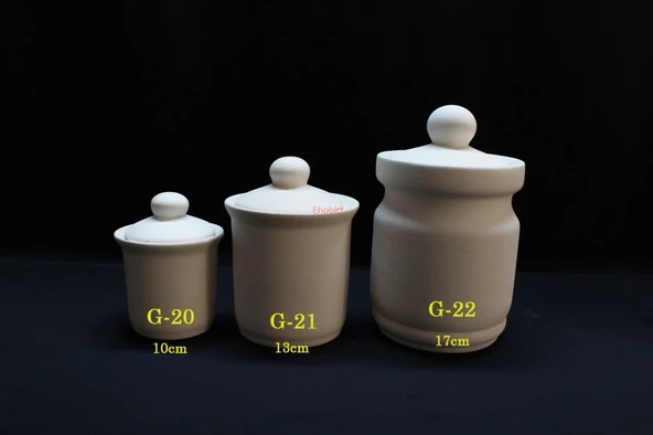 Seramik Büyük Silindir Baharatlık 13cm G-21 ürün görseli 1
