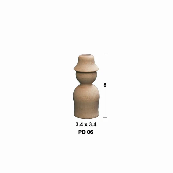 Boyanabilir Peg Doll  PD06 ürün görseli 1