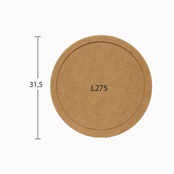 Ahşap Yuvarlak Supla Çap: 31,5cm L275 ürün görseli 1