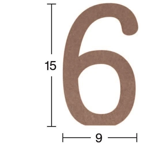 Rakam Ahşap Obje 18mm - 6 ürün görseli 1