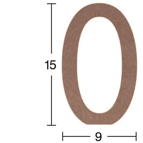 Rakam Ahşap Obje (Sıfır) 18mm - 0 ürün görseli 1