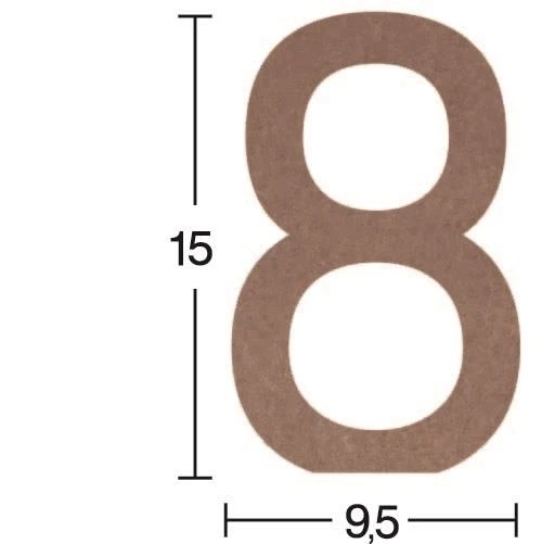 Rakam Ahşap Obje 18mm - 8 ürün görseli 1