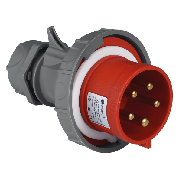 TP Electric 3108-301-1600 Vidalı Bağlantı IP67 5x32A CEE Norm Düz Fiş ürün görseli 1