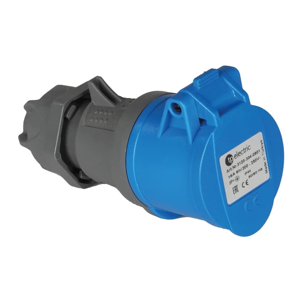 TP Electric 3120-304-0901 Vidalı Bağlantı IP44 3x16A CEE Norm Uzatma Prizi ürün görseli 1