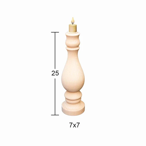 Ahşap Şamdan ŞA-32 ürün görseli 1