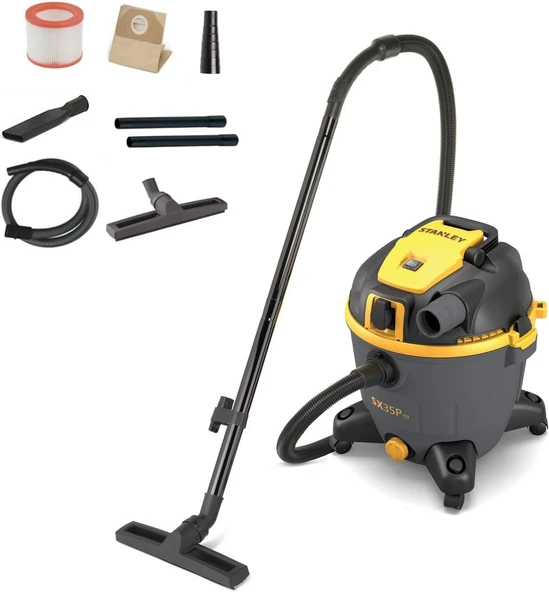 Stanley SXVC35PTDE 1600 W 35 LT Islak/Kuru Elektrikli Süpürge ürün görseli 1
