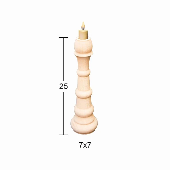 Ahşap Şamdan ŞA-29 ürün görseli 1