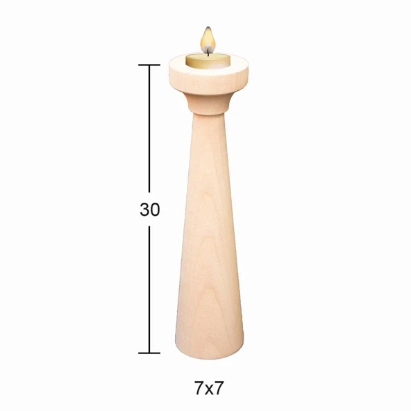 Ahşap Şamdan ŞA-17 ürün görseli 1