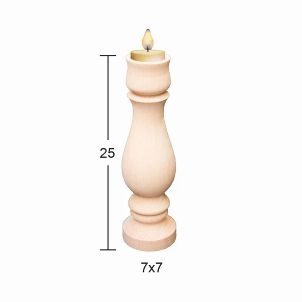 Ahşap Şamdan ŞA-46 ürün görseli 1