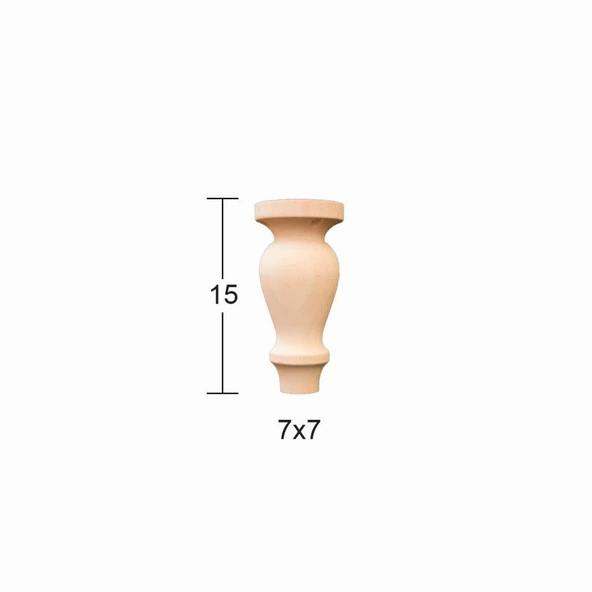 Torna Ayak 15cm Doğal Ağaç FT30 ürün görseli 1