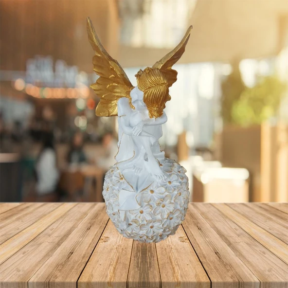 Dekoratif Çiçekli Melek 32x14cm ürün görseli 1