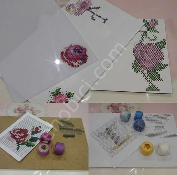 Ahşap Kanaviçe Supla KS03 40x25cm - Resim 2