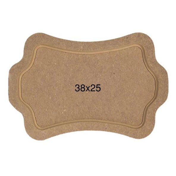 Eğimli Ahşap Tepsi 38x25cm T720 ürün görseli 1