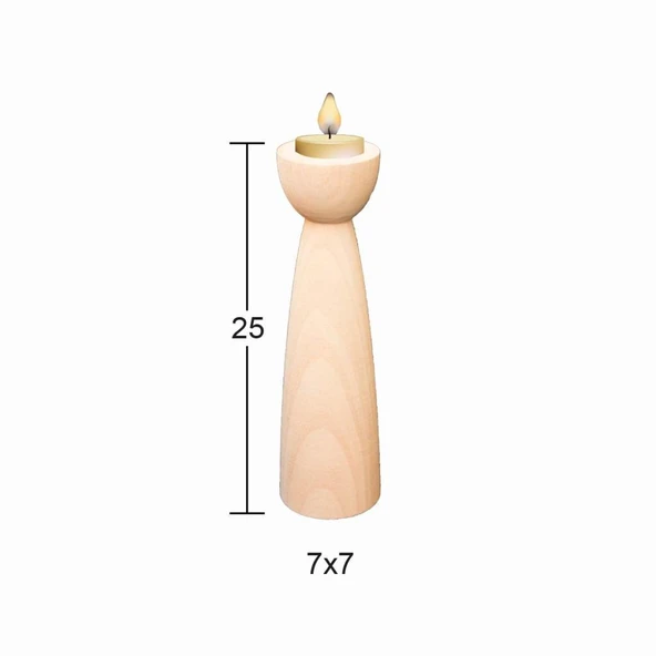 Ahşap Şamdan ŞA-43 ürün görseli 1