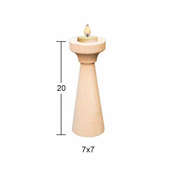 Ahşap Şamdan ŞA-19 ürün görseli 1
