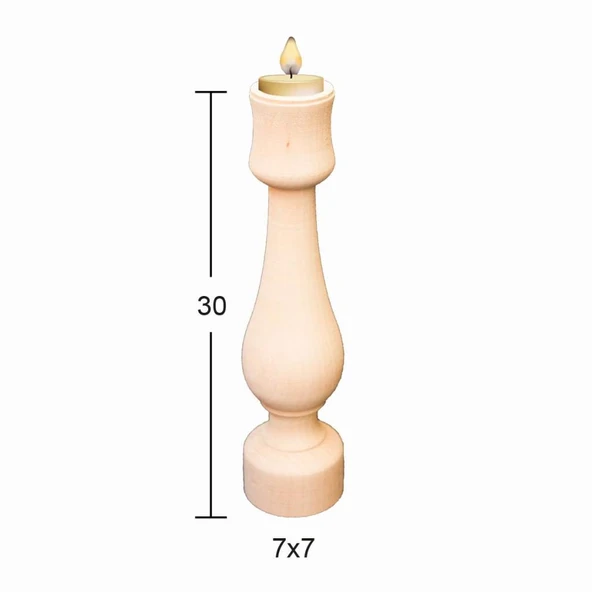 Ahşap Şamdan ŞA-47 ürün görseli 1