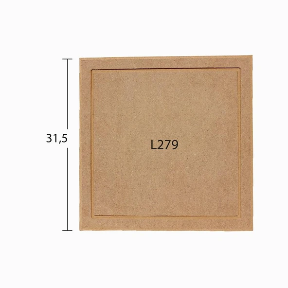 Ahşap Kare Supla 31,5x31,5cm L279 ürün görseli 1