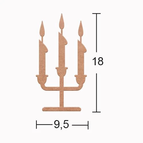 Ahşap Şamdan Mumluk H-141 ürün görseli 1