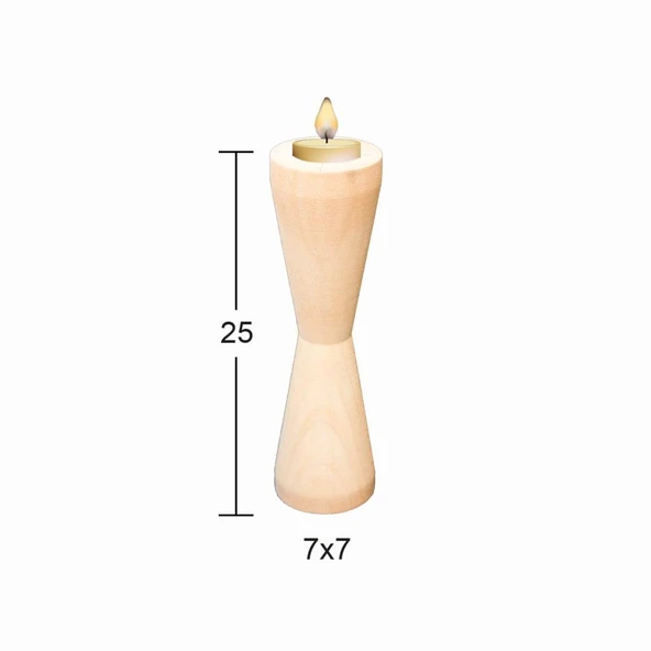 Ahşap Şamdan ŞA-41 ürün görseli 1